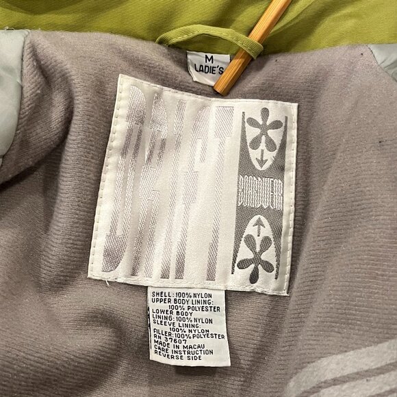 Drift Women's Snowboard Jacket, Green, M - Picture 4 of 9